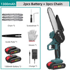 Geevorks 6 Inch Chain Saw Cordless Handheld Pruning Chainsaw Woodworking Electric Saw Cutting Power Tools