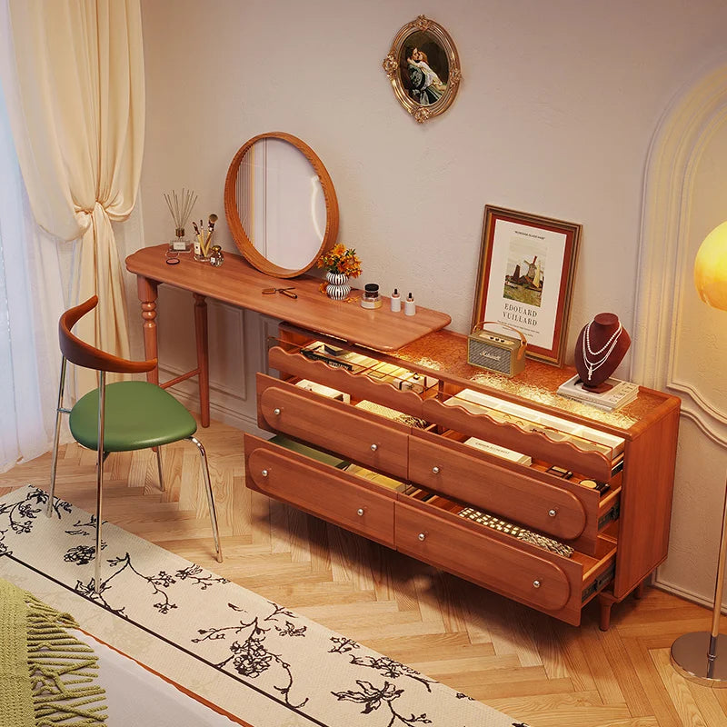 Modern Mirror Lights Large Commercial Storage Organizer Dressers Makeup Vanities Elegent Unique Nordic Coiffeuse Home Furniture