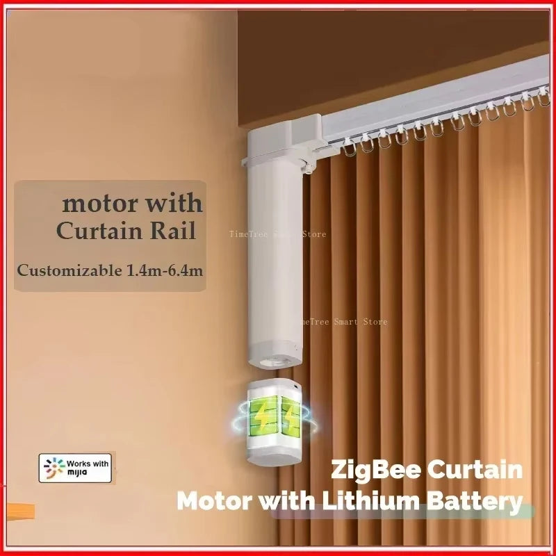 For Aqara Electric Curtain Rail Including Smart  Battery Motor B1 Track Set Automatic Curtain Remote Control System