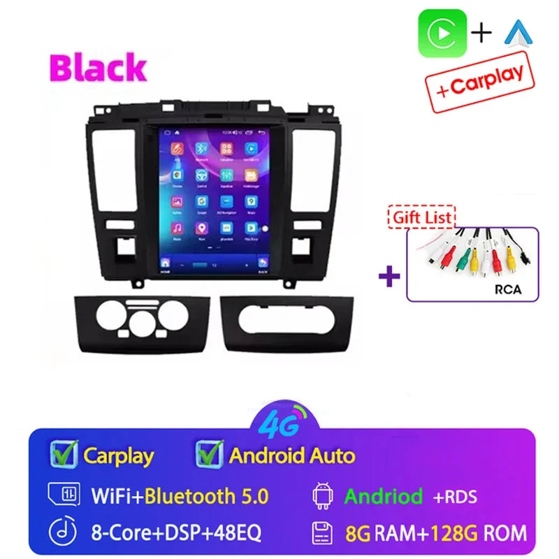 For Nissan Tiida Versa 2004 2005 - 2013 for Tesla Style 9.7" Android 15 Car Android auto Wireless Carplay Radio GPS Navi NO DVD
