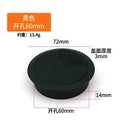 Dual Usb 50 53 60 80mm Wire Hole Cover Round Home Office Table Outlet Port Line Box Computer Desk Cord Grommet Cable Organizer