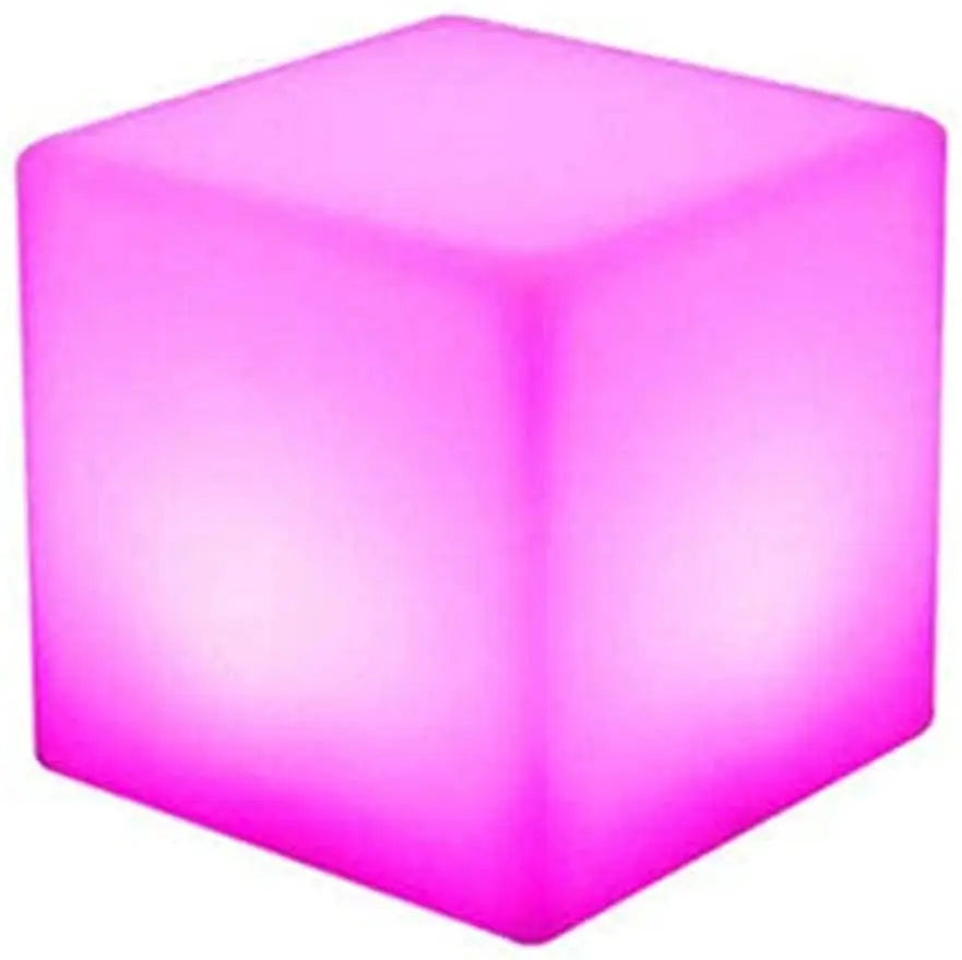 30 cm LED Leuchtwürfel Hocker Tisch RGB Farbwechsel Garten Leuchte Sitzhocker 16 RGB einstellbare Lichtfarben Stimmung Party