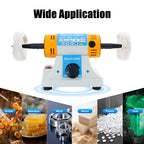Adjustable Speed Polishing Machine,320W 50Hz Tabletop Sanding and Polishing Machine， DIY Tool for Grinding and Polishing