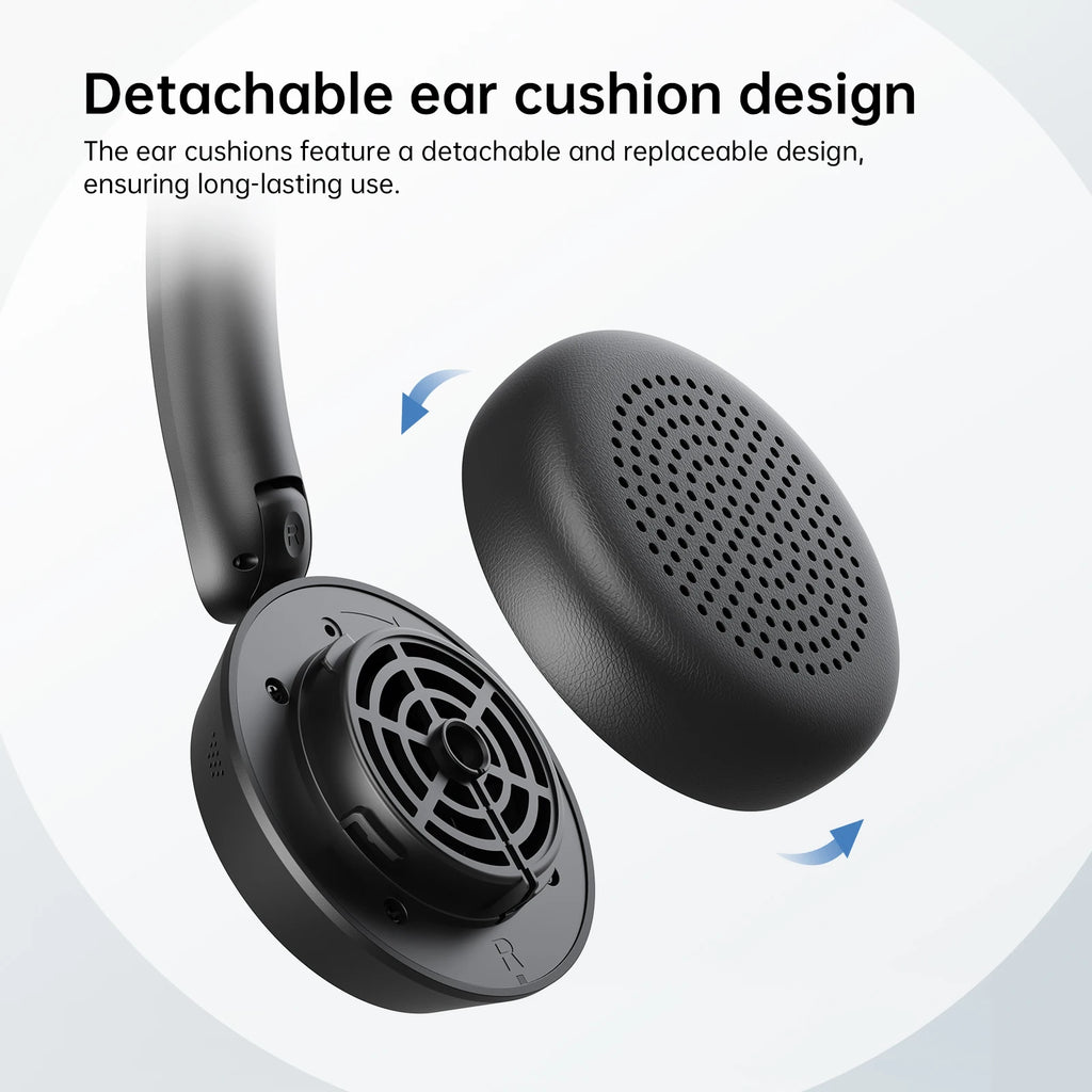 EKSA H35 Wireless Headphones Bluetooth 5.4 Headset For Call Center Office  25H Long Life Noise Cancelling Mic