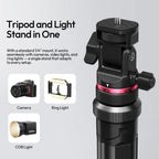 Ulanzi MT-80 2M Auto-Open Camera Tripod Light Stand for Camera COB Light Mount Outdoor Photography with 360° Pan Support 5kg