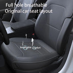 Car Seat Mats For Tesla Model Y Juniper 2025 Breathable All Season Back Seat Pad Protector Covers Nappaleather Cushion Accessori