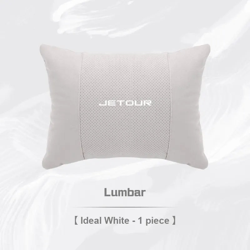 For CHERY JETOUR t2 t3 X70 X70S X70M X90 PLUS X95 Car Headrest Lumbar Support Seat Neck Pillow Breathable Suede Pillow Accessory