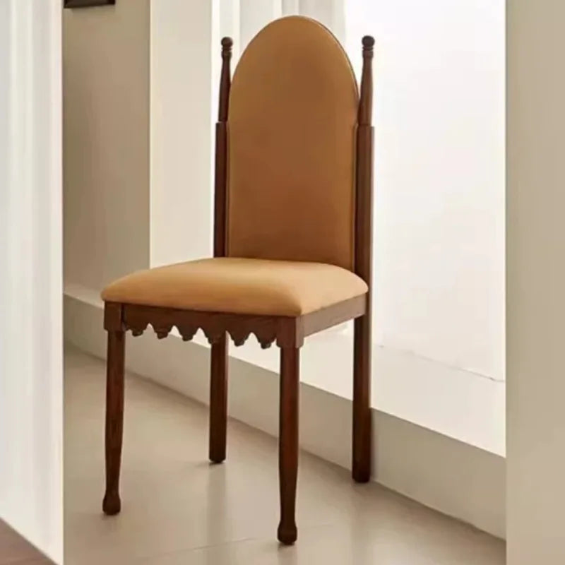 Waiting Room Adult Kitchen Dining Chairs Accent Single Luxury Relaxing Dining Chair Lounge Minimalist Elegant Home Furniture
