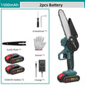 Geevorks 6 Inch Chain Saw Cordless Handheld Pruning Chainsaw Woodworking Electric Saw Cutting Power Tools