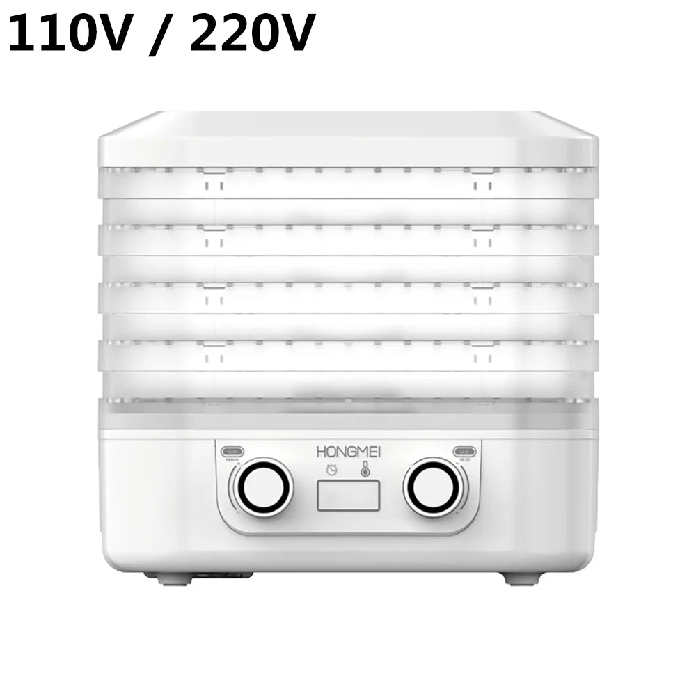 5 Layer Fruit Vegetable Dehydrator Machine Smart 220V 110V Electric Food Dryer for Dry Beef Jerky Meat Fish Tea 식품건조기 음식짤순 건조기시트