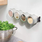Kitchen Wall Mounted Magnetic Knife Holder  Absorbent Simple Multifunctional Shelf Strip Kitchen Accessories Organizer