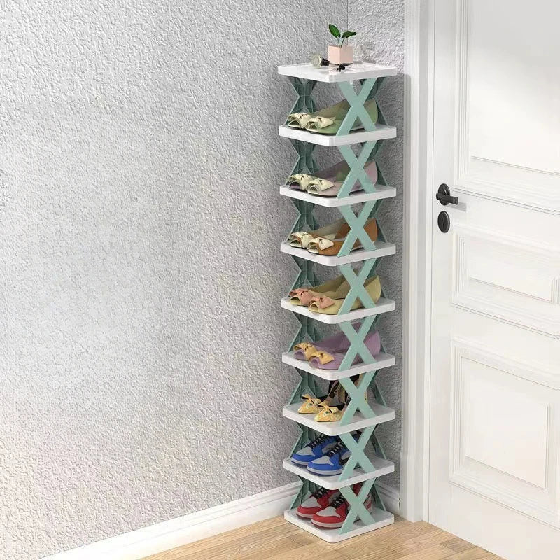 CreativeShoe Rack,Home Dormitory Economical and Space-saving Storage Plastic Multi-layer Shelf,Small Shoe Cabinet