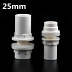 20-50mm PVC Pipe Thicken Connectors Fish Tank Pipe Drainage Connector Garden Drain UPVC Pipe Adapter Water Supply Pipe Fittings
