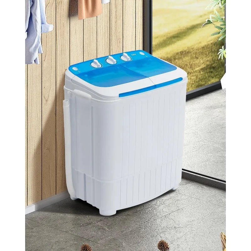 Portable Washing Machine,16.5LBS Mini Washer and Dryer,Wash and Spin C