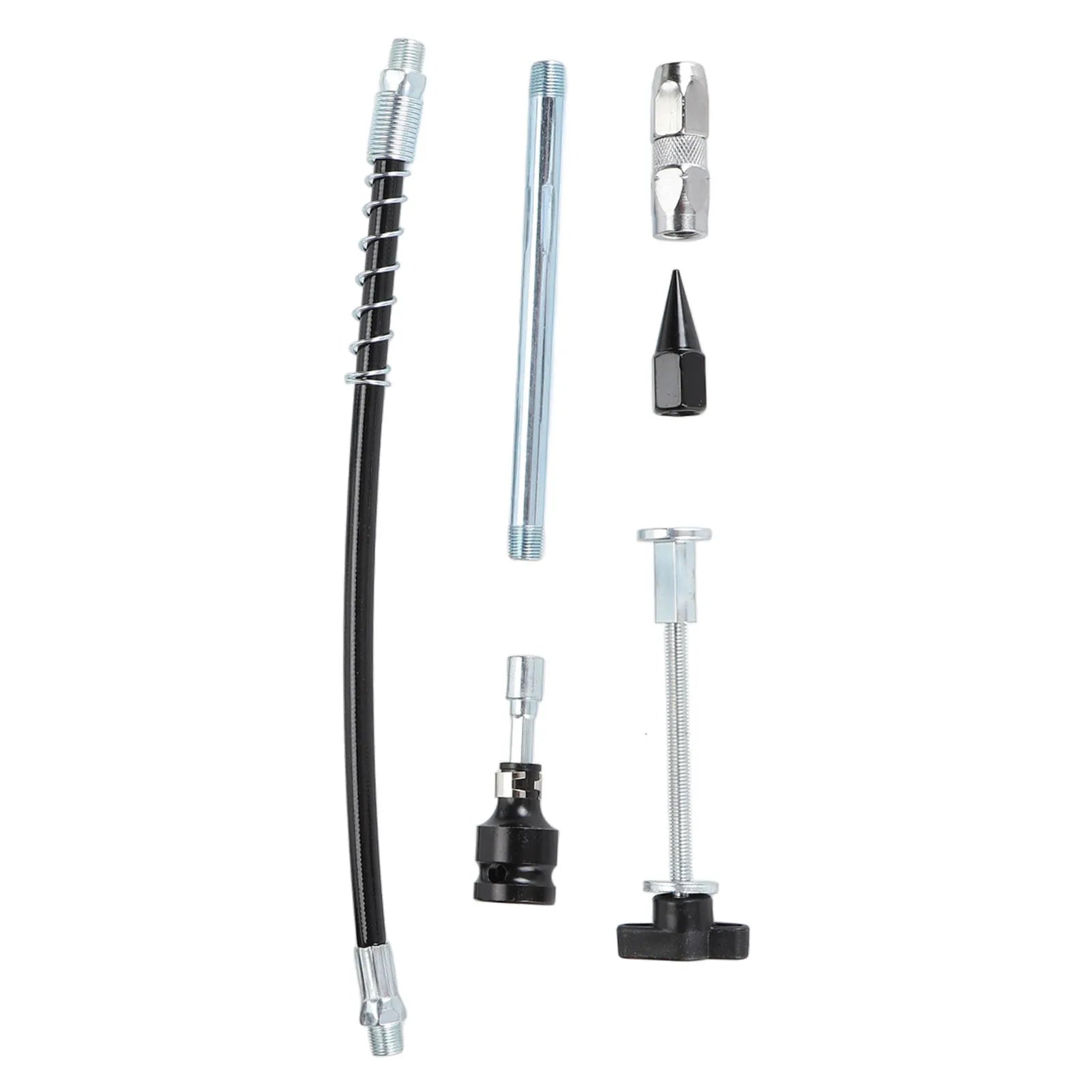 Split Type Grease Gun Head Electric Drill to Grease Gun Adapter Attachment Kit 600CC Capacity 12000PSI Grease Gun Attachment