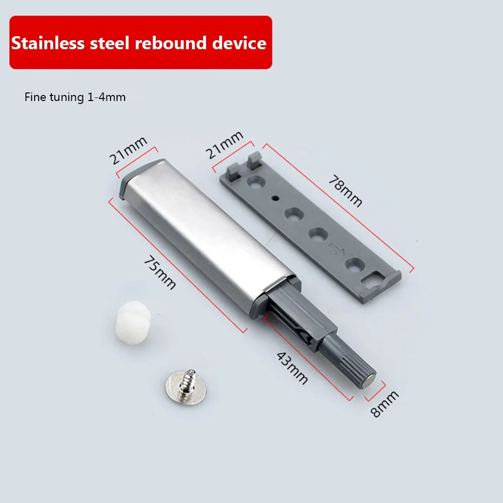 10 Pcs Door Stopper Cabinet Hardware Soft Close Damper Push To Open Drawer Soft Quiet Close Closer Touch Invisible Handle Buffer