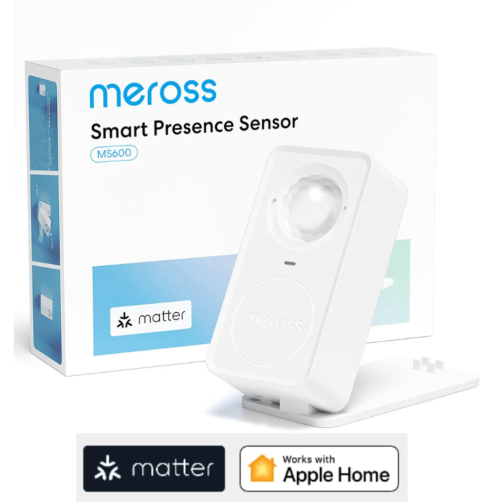 Meross US Matter WiFi Human Presence Sensor  Radar Detector With Luminance /Distance Detection Sensor For Smart Home