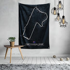 Ft Formula 1 Imola Monaco Circuit F1 Flag Polyester Digital Printing for Garage Wall Art Out Door Decoration With Grommets