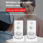 2 Pack Intercoms Wireless for Home Voice Bidirectional Caller Home Ultra Long Distance Wireless Voice Interphone Elderly Caller