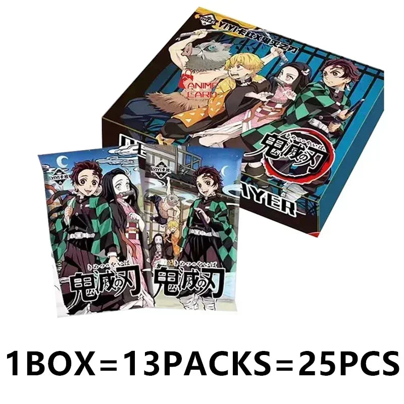 Douqu Original Demon Slayer English Version Trading Card Full Series Anime Collection Card Board Game Children's Toys Gift