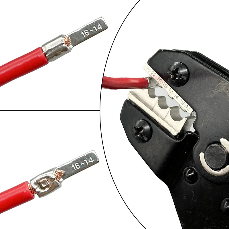 50/100pcs Pure Copper Blade Terminals DBN1.25/2/5.5/8/14/22-10/14/16/17 Non Insulated Crimp Terminals Electrical Wire Connector