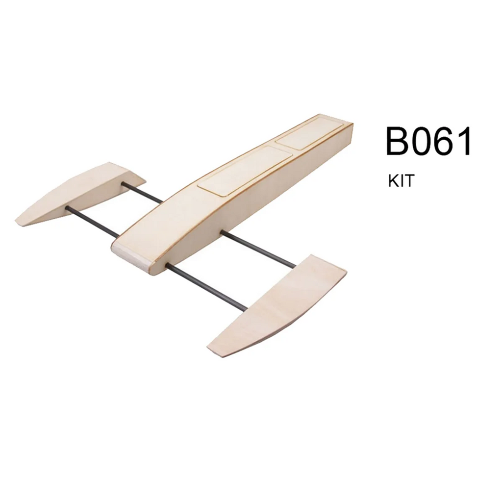 The New RC Speed Boat Wooden Sponson Outrigger Shrimp Speed Boat Model Kits Radio Remote Control Speedboat,Single Model