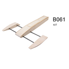 The New RC Speed Boat Wooden Sponson Outrigger Shrimp Speed Boat Model Kits Radio Remote Control Speedboat,Single Model