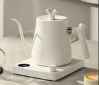 1000W Electric Gooseneck Kettle 1000ml 304 Stainless Steel Coffee Pot Intelligent Temperature LED Display for Coffee Tea