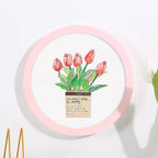 Simple circular photo frame 6 inches, 7, 8, 10, 12 inches, hanging wall picture frame, without painting core
