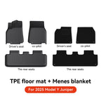 YZ TPE Car Floor Mats for Tesla Model Y Juniper 2025 Luggage Mat Set Four Seasons Waterproof Anti-slip Trunk Mat