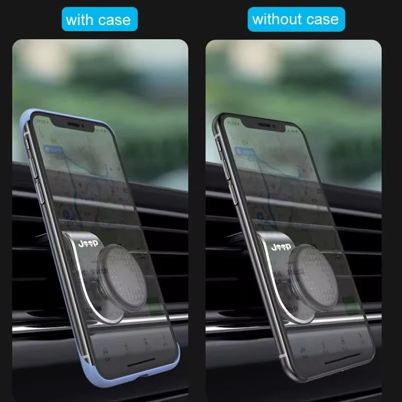 Magnetic Car Phone Holder Air Vent Clip Mount For Jeep Renegade Compass Grand Cherokee Wrangler jk Gladiator Car Accessories