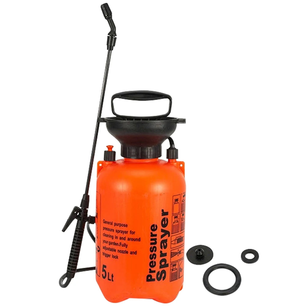 High Pressure Garden Watering Can 2/5L Watering Spray Disinfection Pneumatic Air Pressure Sprayer Adjustable Strap for Lawn Car