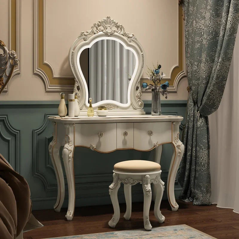 European dresser bedroom makees ins multifunctional princess dressing table storage cabinet integrated small apartment