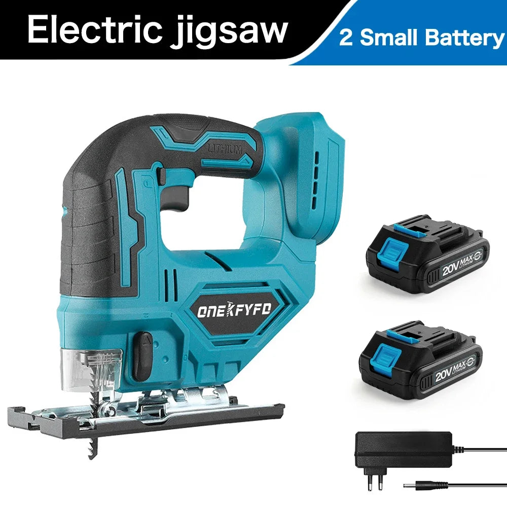 65mm Electric Jigsaw Portable Cordless Jig Saw Multi-Function Woodworking tools wood cutting machines For Makita 18V Battery