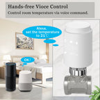 Tuya ZigBee Smart Radiator Actuator TRV Programmable Thermostatic Radiator Valve App Remote Temperature Controller Support Alexa