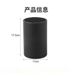 Kitchen Knife Stand Holder Balck Plastic Inserted Storage Chef Ceramic Knife Scissors Cooking Utensils Knives Tools Organizer