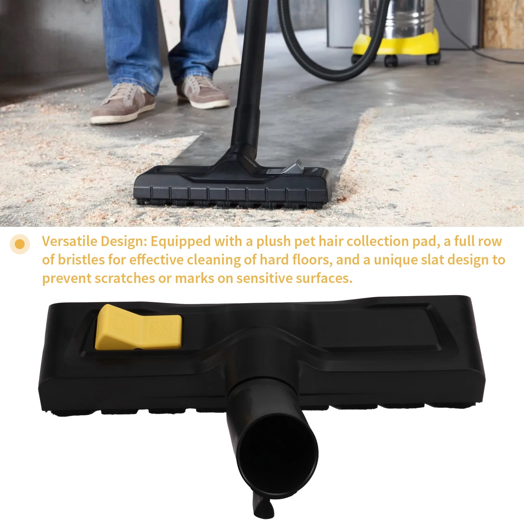 Multipurpose Floor Tool Compatible for Karcher SE5 SE6 WD2 WD3 WD4 WD5 WD6 WD6P WD7 Vacuum Cleaner (35 Mm)
