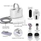 1200W Portable Handheld Steam Cleaner High Temperature Pressurized Steam Cleaning Machine with Brush Heads for Furniture Car