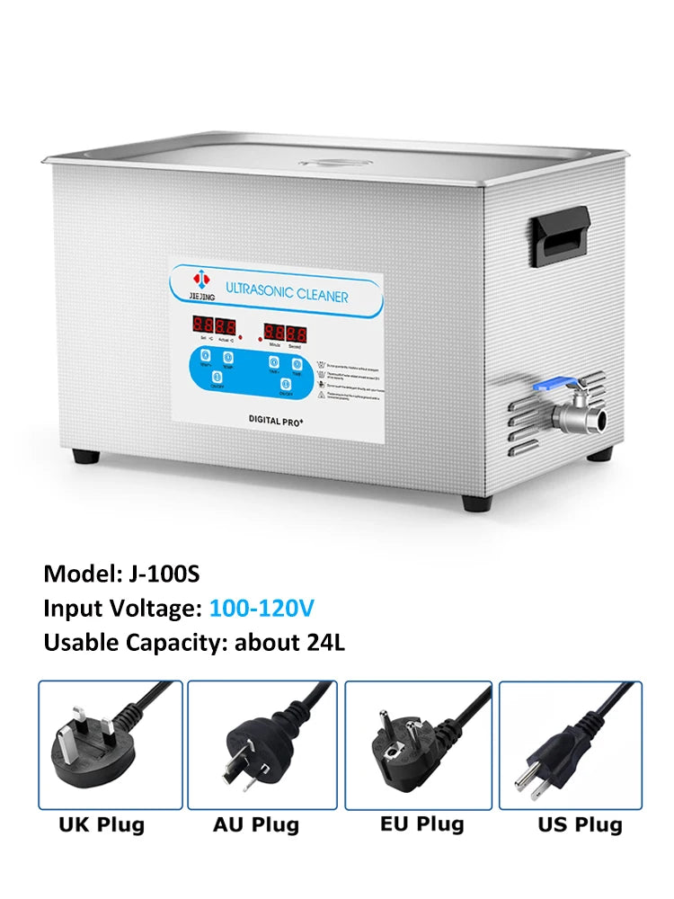 30L Ultrasonic Cleaner 40kHz Ultrasound Bath Heated Ultrasonic Cleaning Machine for Carburetor,Jewellery,Tools,Auto Parts etc