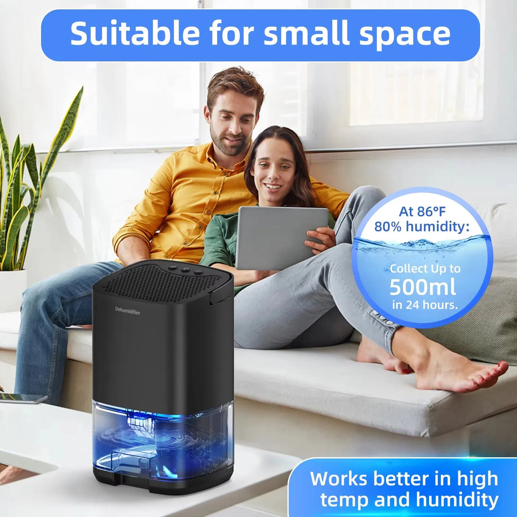 Smart Air Purifier Portable Dehumidifier Home Office and RV Eliminate