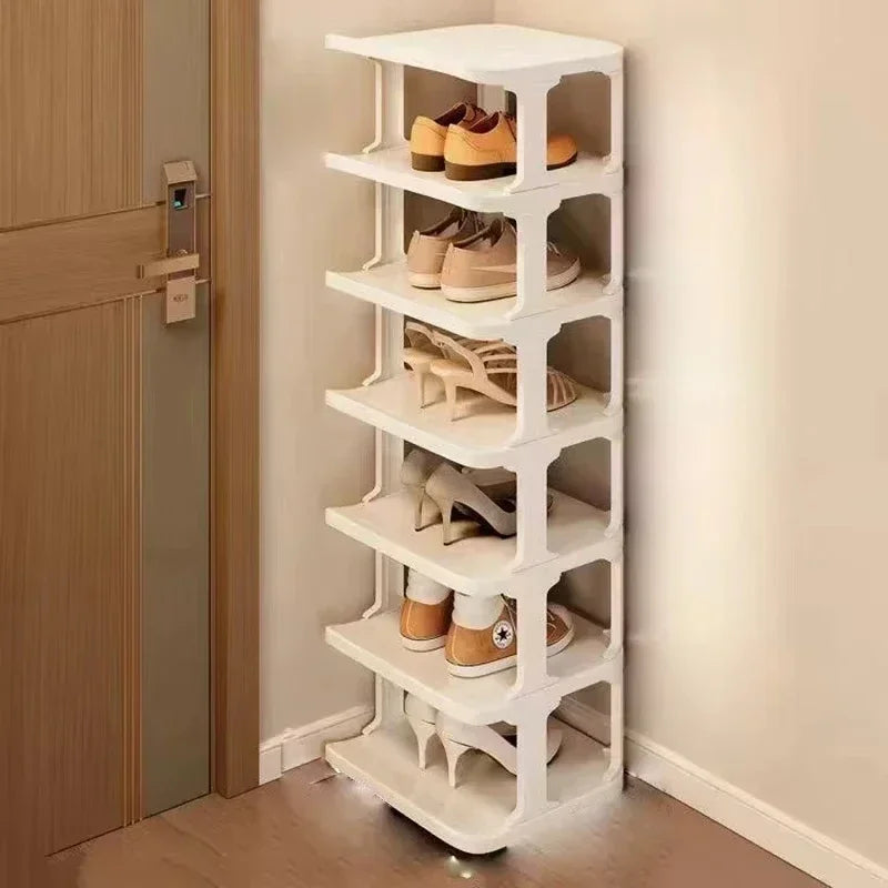 Shoes Organizer Shoe Racks Space-saving Wall Corner Stackable Narrow Shoes Storage Rack Storage Cabinet Shoe Shelves Furniture