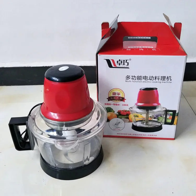 3L Large Capacity Meat Grinder Spice Garlic Chopper Electric Automatic Mincing Machine Household Grinder Food Processor