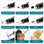 JANGKLIFE USB Cordless Rotary Tool Kit Woodworking Engraving Pen DIY For Jewelry Metal Glass Mini Wireless Drill