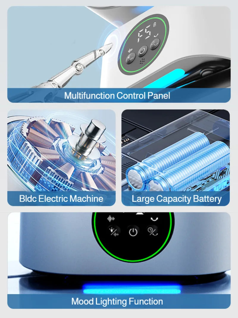 Smart USB Household Air Circulation Fan Outdoor Desktop Shaking Coolin