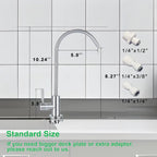 Reverse Osmosis RO Undersink Drinking Water Filter Tap Faucet 1/4" Chrome Mixer