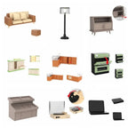 1:12 Dollhouse Miniature Furniture Accessories Sofa Floor Lamp Shelf Kettle Doll House Bedroom Kitchen Furniture Model