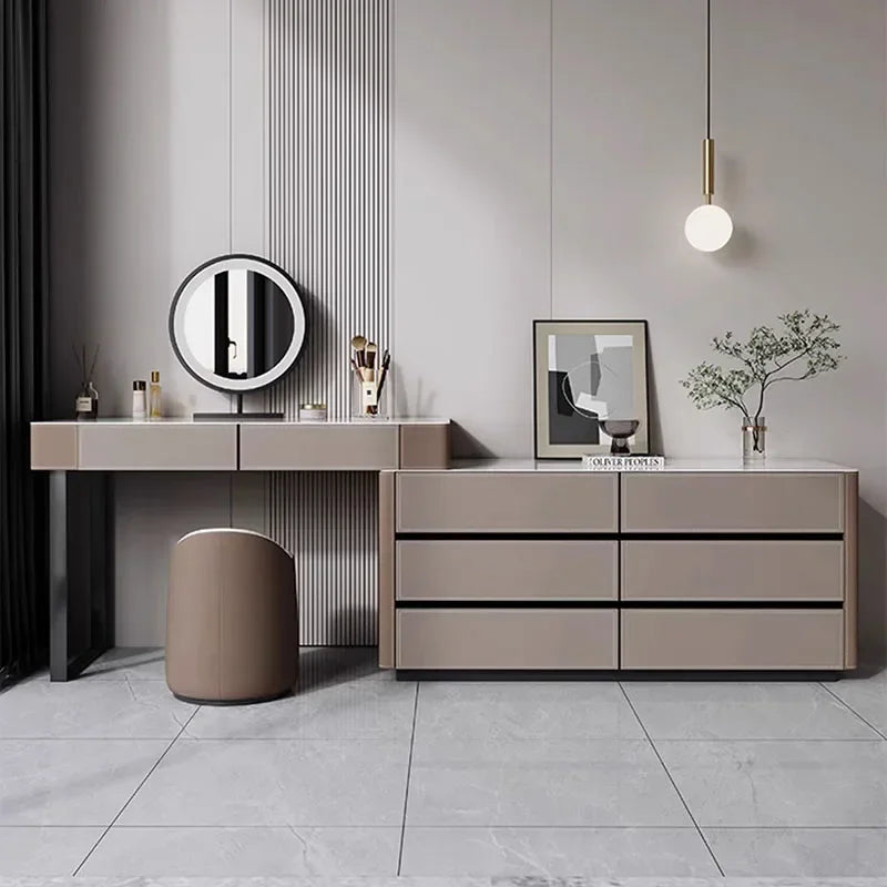 Beauty Dressers Makeup Vanities Stand Minimalist Cheap Mirror closet organizer Chest Children's Desk Table Room Salon Furniture