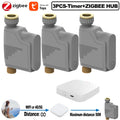 ZIGBEE WIFI Garden Watering Timer Smart Sprinkler Drip Irrigation System Built-in Water Flow Recorder Water Controller TUYA