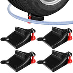 4Pcs Tire Hose Roller For Car Washing Hose Guide For Car Wash Detail Tire Hose Roller Tire Wedge Car Wash Hose Anti-Clamp Tool