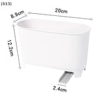 Kitchen Waste Bin Drainable Trash Can Countertop Sink Garbage Cans Home Kitchen Dry Wet Separation Rubbish Bin[Q]Q@